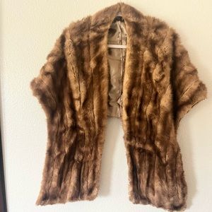 Vintage real fur stole